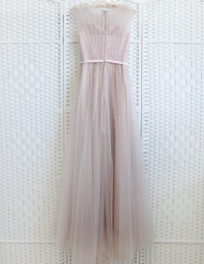 Шикарное пыльно-розовое платье
