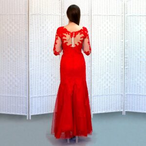Красное платье-русалка