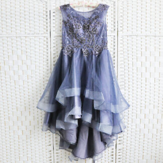 Фиолетовое мини платье