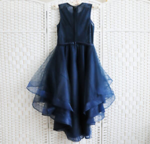 Синее мини платье на выпускной вечер