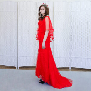 Красное платье русалка